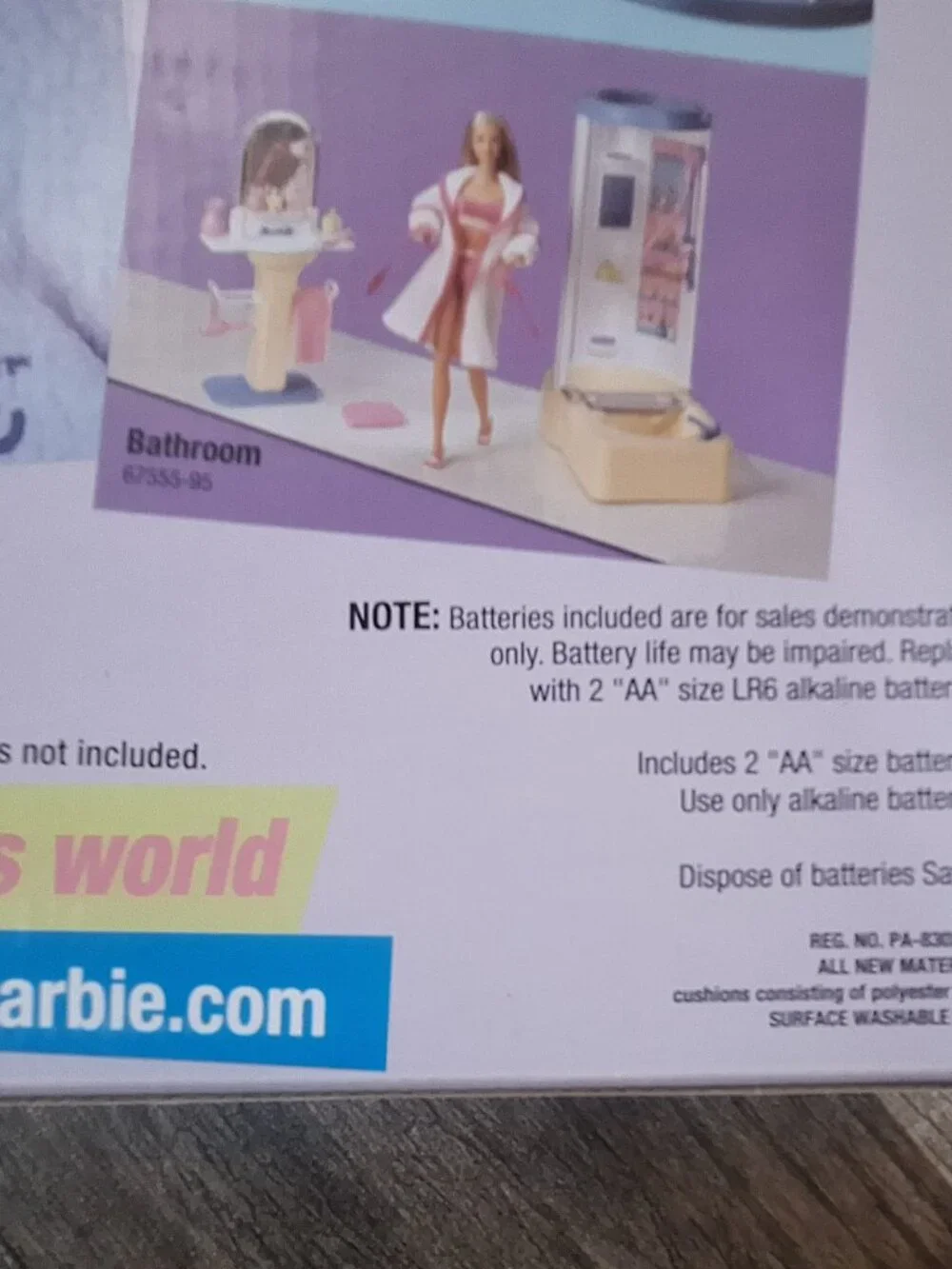 Vintage 1999 Barbie Light-Up Family Room Playset